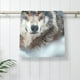 thumbnail image 5 of Balery Majestic Snowy Wolf Toalla de Microfibra Premium con Estampado – 27.5x16 pulgadas, Alta Absorción, Suave y Aterciopelada, Secado Rápido, 5 of 6
