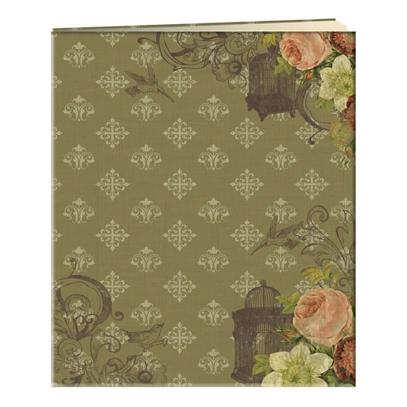 Pioneer Post Bound Album With Buff Pages 11.75"X14"-French Birdcage