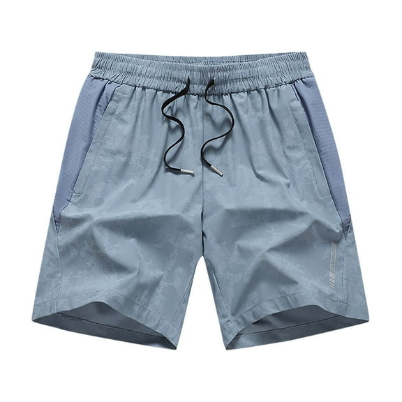 Enridrech L-8XL Big and Tall Shorts for Men Comfort Solid Color Trunks Drawstring Elastic Waist Short Pant with Pockets