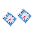 thumbnail image 4 of Shisuyan Will Return Sign Clock Design Sign Pendant Decorative Restaurant Wall Pendant Clock Sign Decor, 4 of 8