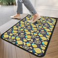thumbnail image 4 of Yellow Lemon Fruit Slices DarkBlue Pattern Door Rugs,Washable Non Slip Door Mats Indoor,Decorative Door Mats,Entry Mat Indoor for Entrance,Bedroom,Kitchen,Bathroom,30"x17", 4 of 6