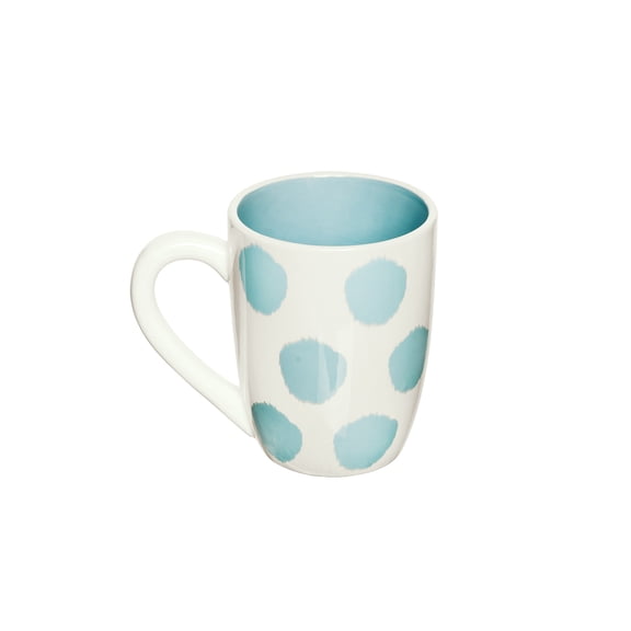 Surf Light Blue Polka Dot Dolomite Drinking Mug 20oz