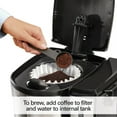 Hamilton Beach Brew Station 12 Cup Programmable Coffee Maker, Removable Reservoir, Stainless