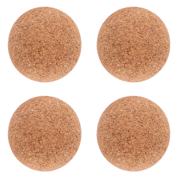 KAKOWELY 4pcs Miniature Cork Ball Football Table Foosballs Wood Foosball Table Ball Wooden Foosball,1.18X"X1.18"X1.18"
