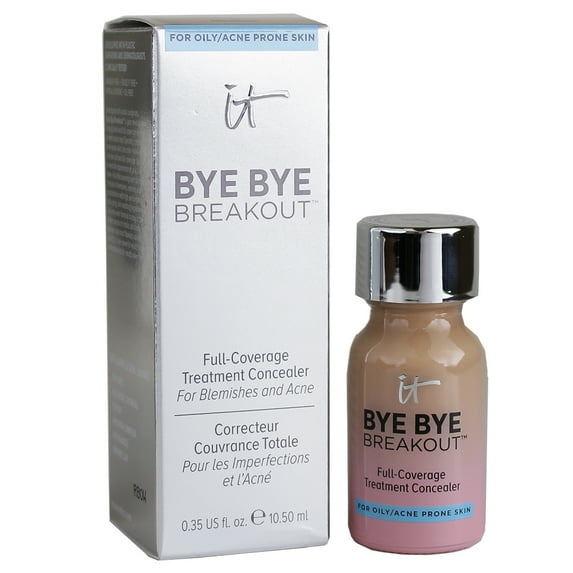 it Cosmetics Bye Bye Breakout Full-Coverage Treatment Concealer - Medium Tan, 0.35oz/10.5ml