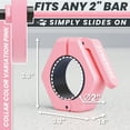 thumbnail image 3 of Synergee Pink Magnetic Barbell Collars Locking 2" Weight Clamps, 3 of 6
