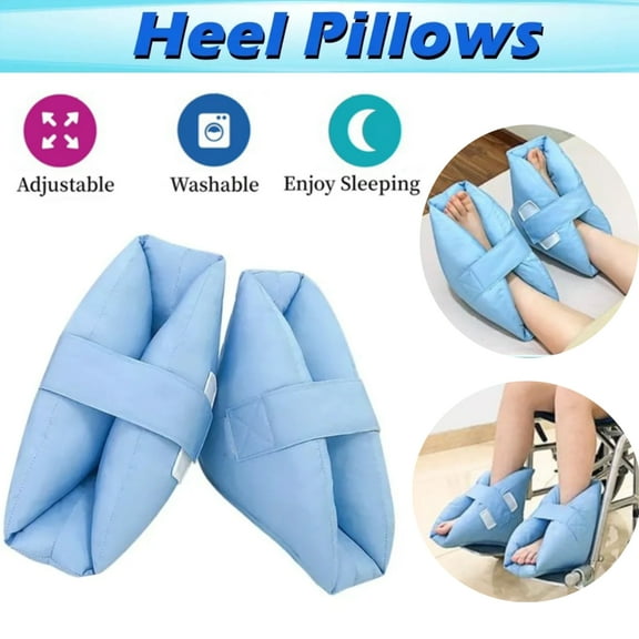 Oenbopo Heel Protector Cushion, Pain Relief Foot Pillow for Pressure Sores Foot Support Boot Surgery Recovery Supplies for Elderly Bedridden Pressure Ulcer Cushion Ankle Pillow for Bed, Wheelchairs
