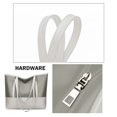 thumbnail image 3 of Tanyzvel Women’s Work Laptop Two Tone Tote Bag, Waterproof Nylon PU Wide Handle Zipper Office Handbag, 3 of 5