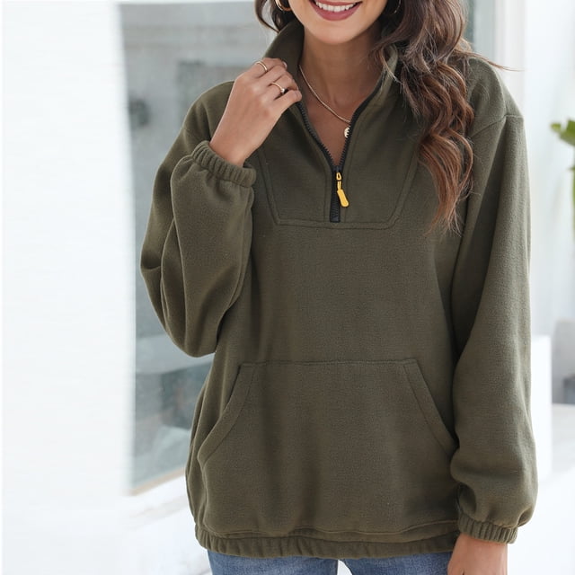 Pntutb - Sudadera de manga larga para mujer, color empalmado, blusa Pntutb Pntutb-217
