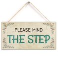 thumbnail image 1 of kaishihui Steps Warning Notice Sign-Please Mind The Step (5 "X 10"), 1 of 4