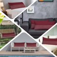 thumbnail image 6 of Red Striped Throw Pillow Covers, Vintage Stripes Ombre Soft Breathable Pillow Cases with Invisible Zipper for Sleeping, Long Body Pillowcases for Couch Bed Sofa Chair 20x60 Inches, 6 of 9