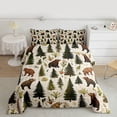 thumbnail image 2 of Homewish Jungle Bear Full Size Comforter Sets,Wild Animal Bedding Comforter Set,Rustic Pine Tree Bedding Sets For Boys Teens,Ultra Soft Home Decor Reversible,3 Pieces, 2 of 8