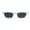 White Black, variant on Womens Narrow Rectangle Chic Plastic Cat Eye Sunglasses All Black