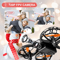 thumbnail image 5 of V8c Drone with 720P HD Camera for Adults and Children FPV Real-Time Video, 2 Modular Batteries and Storage Bag, Orange, 5 of 10
