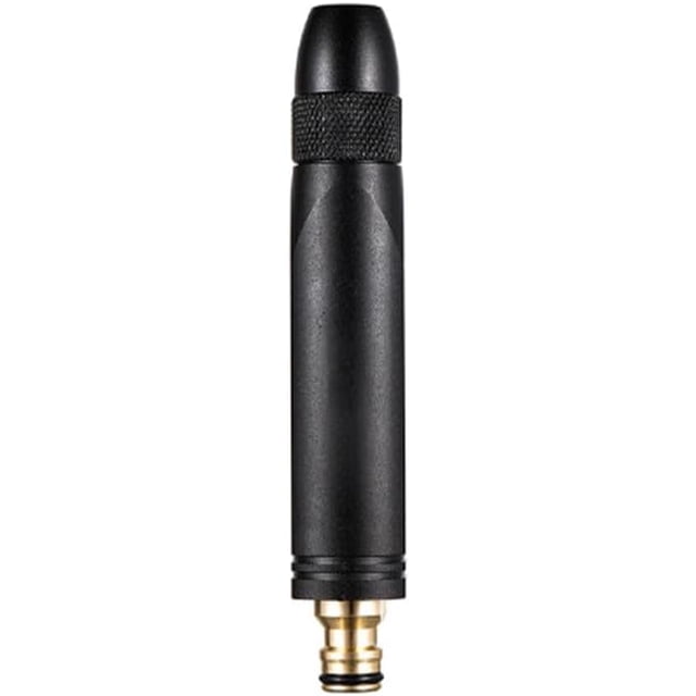 Metal Long Rod Sprinkler Nozzle, Multifunctional High Pressure Hose Nozzle Sprayer, Rust-Proof Swivel Nozzle Head with 3 Spray Patterns for Washing Cars, Patio Cleaning, Watering Garden, Pet Bath (01)