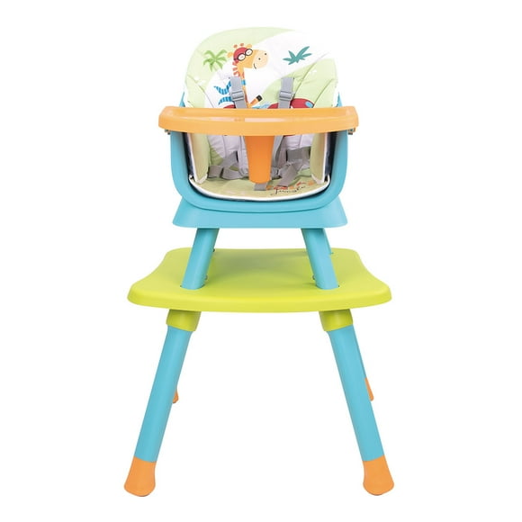 Silla Alta 4 en 1 Grow with me Azul Verde D'Bebé 83-4