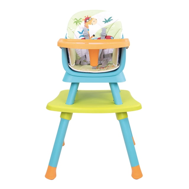 Silla Alta 4 en 1 Grow with me Azul Verde D'Bebé 83-4