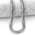 thumbnail image 6 of 9/11/13/16/20mm Top Polished Mens Chain Stainless Steel CURB CUBAN Link Necklace, 6 of 9