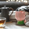 thumbnail image 1 of SIfdSeng Irregular Gradient Flower Hand Painted Water Cup Candle Holder Ceramic Mug Indoor Jewelry, 1 of 3
