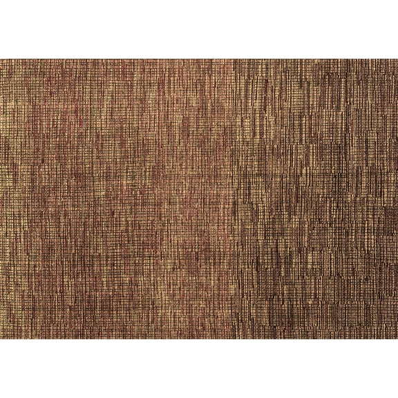 Ahgly Company Indoor Rectangle Abstract Brown Modern Area Rugs, 5' x 8'