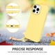 thumbnail image 4 of Funda de teléfono GUAGUA para iPhone 16 Pro de 6.3 pulgadas, silicona suave, amarilla, 4 of 9