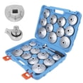 thumbnail image 4 of Fdit Oil Filter Cap Remover Tool,Remover Tool Kit,23Pcs Cup Type Oil Filter Wrench Removal Socket Adapter Remover Tool Kit W/Spanner, 4 of 8