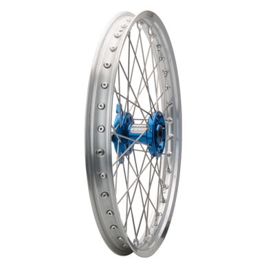Impact Complete Wheel - Front 21 x 1.60 Silver Rim/Silver Spoke/Blue Hub for Yamaha WR426F 2001-2002