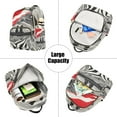 thumbnail image 5 of FORMRS Mini Backpack Purse for Women Quilted Travel Daypack Casual Shoulder Bag, Black Illusionary Boat, 5 of 7