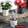 thumbnail image 4 of Maceta con orificios de drenaje, maceta decorativa con plato a juego, maceta moderna para uso interior y exterior, Pothos Aloe, 4 of 8