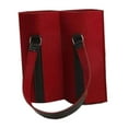 thumbnail image 1 of Bolsa de regalo para vino, bolsa de fieltro para transportar botellas de vino, bolsa ligera para acampar o para la cena de inauguración de la casa, 2 Botellas Rojas, 1 of 10
