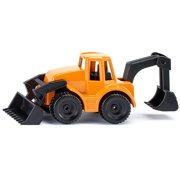 Backhoe Loader Yellow and Black Diecast Model by Siku