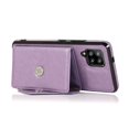 thumbnail image 3 of Wallet Case for Galaxy A22 5G, Detachable Crossbody Lanyard Strap PU Leather+Soft TPU Bumper Magnetic Clasp Back Flip Credit Card Slots Kickstand Cover for Samsung Galaxy A22 5G, Purple, 3 of 8