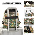 thumbnail image 3 of FORMRS Mini Backpack Purse for Women Quilted Travel Daypack Casual Shoulder Bag, Beige Floral Garden, 3 of 7