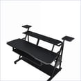 thumbnail image 5 of Music Desk with Keyboard Tray, Cable Management & Wheels, Black Finish | Black | Synthetic Wood, 5 of 8