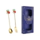 thumbnail image 5 of Kits de cubiertos navideños, juego de cucharas y tenedores navideños para postres, restaurantes y cocinas. calcetines azules, 5 of 9