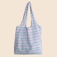 thumbnail image 5 of CHUMUD Women's Striped Vintage Tote Bag - Retro Underarm Shoulder Bag for Daily Shopping & Casual Outfits, 5 of 5