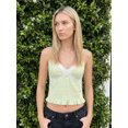 thumbnail image 6 of LMLYSoH Women Camisoles Embroidered Trim V-Neck Spaghetti Strap Babydoll Tank Tops Summer Fashion Sleeveless Vests Streetwear, 6 of 9