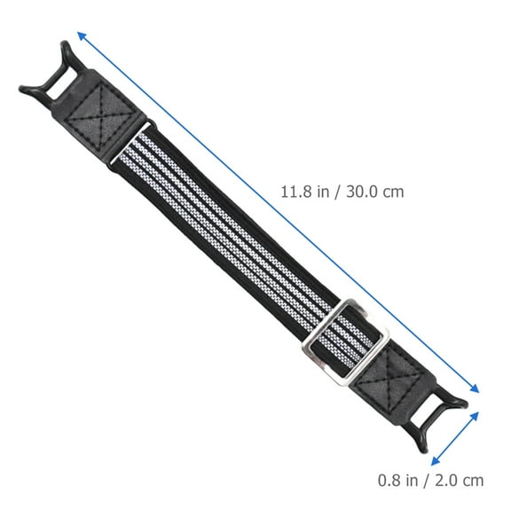 IFANLANDOR Sun Visor Straps 2Pcs 11.8X0.8X0.04In Polyester Black For Driving