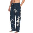 thumbnail image 2 of Daiia Vintage Marine Men's Sleep Pant with Pockets and Drawstring,Pajama Pants-XX-Large, 2 of 9