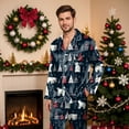 thumbnail image 4 of mgoYE Family Christmas Pajamas Set Women & Men & Kids Long Sleeve Pj Set Party Sleepwear Button Loungewear Set(Navy,M), 4 of 9