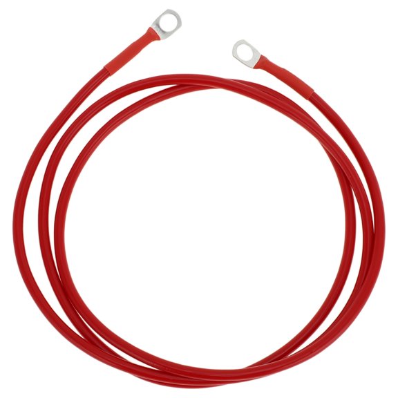 1 Pc Battery Inverter Cable 10 AWG Gauge 4.5FT 5/16" Lug Battery Cable Universal for Car Vehicle Boat RV Solar Tinned Copper Red
