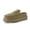 Moss, variant on Cushionaire Ollie Cozy Genuine Suede Clogs for Women, Comfortable Slip-On Mule Loafers with Faux Fur Lining, Memory Foam Cushioning and Durable Rubber Sole