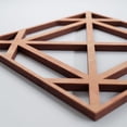 thumbnail image 4 of Ekena Millwork 7 3/8"W x 7 3/8"H x 3/8"T Extra Small Buxton Decorative Fretwork Wood Wall Panels, Cherry, 4 of 8