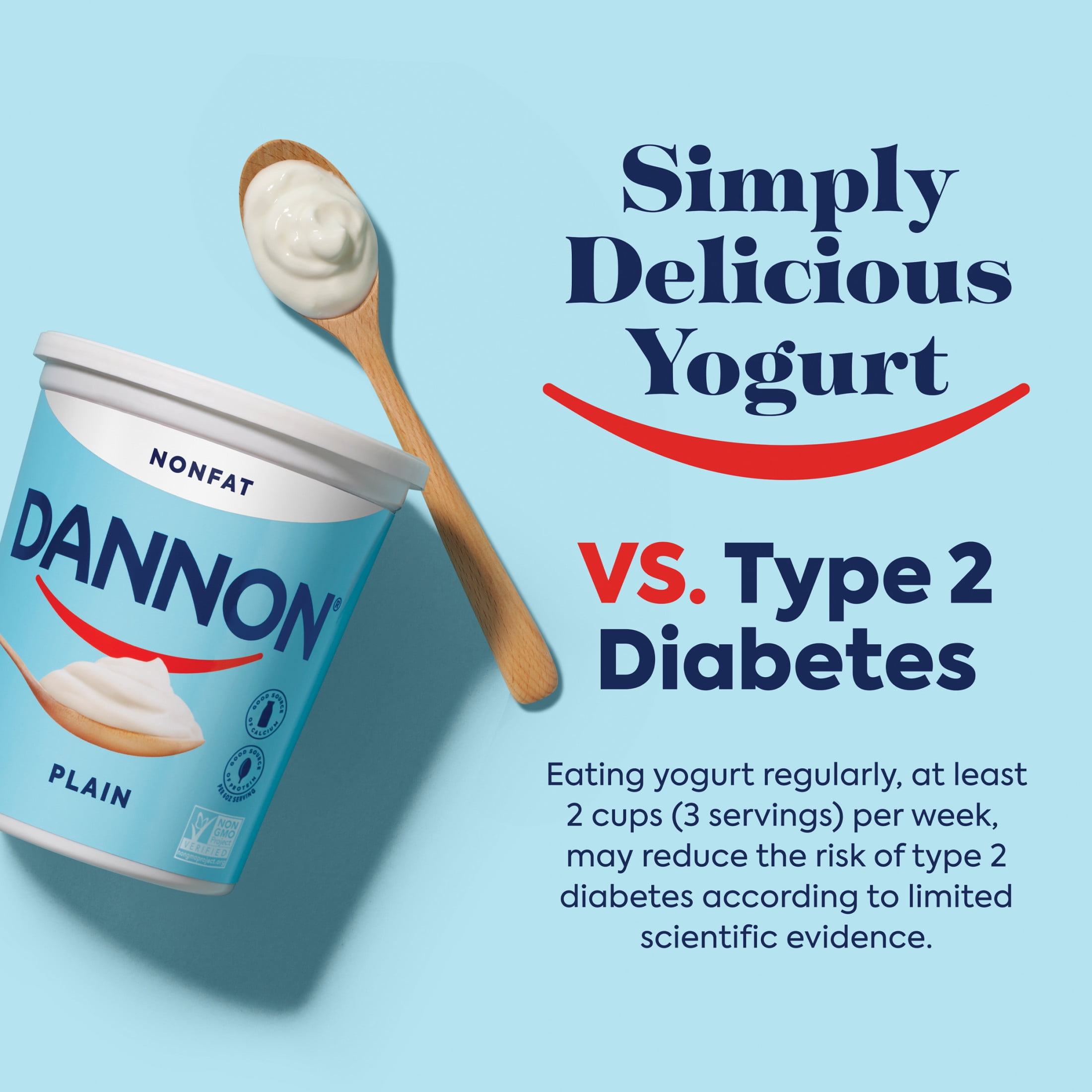 Dannon Plain Fat Free Yogurt, 32 oz Quart
