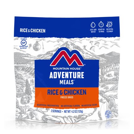 UPC: 0041133551663 | Mountain House Rice & Chicken  Gluten-Free  Freeze-Dried Food  2 Servings