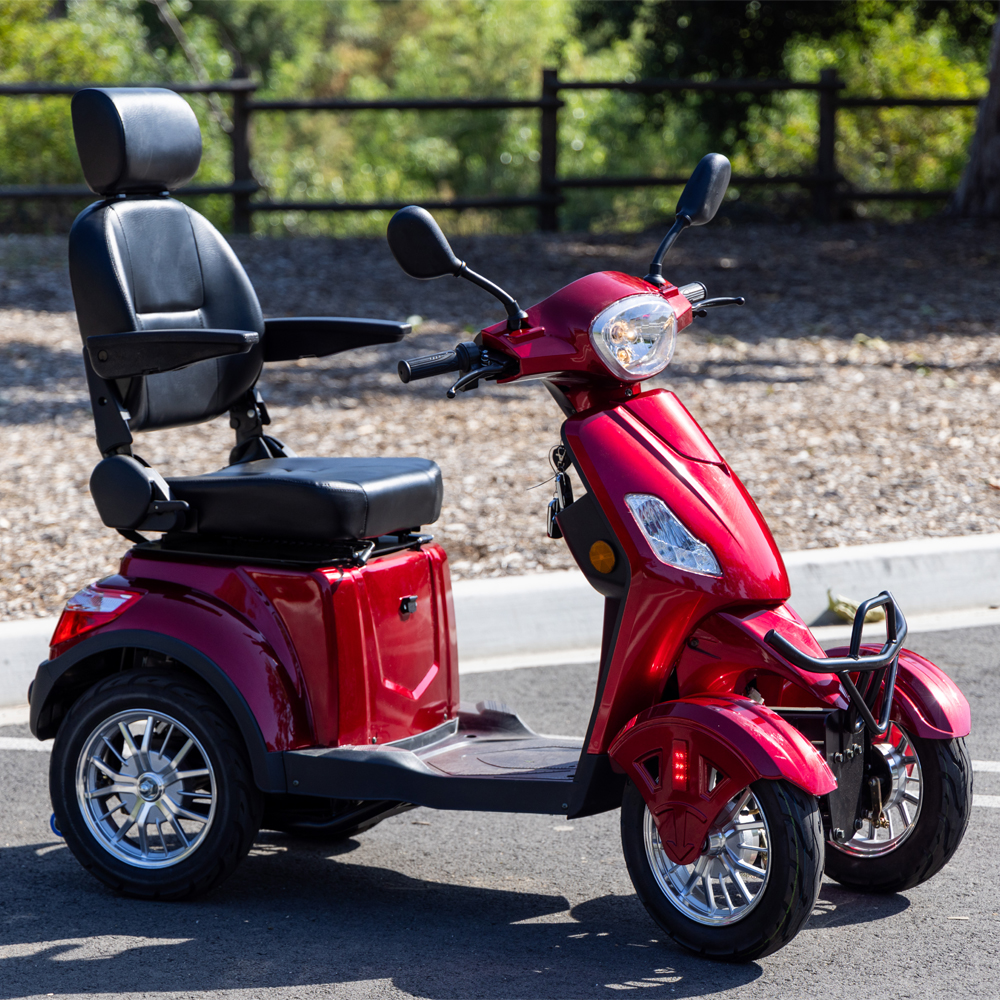 SKRT Electric Large 4 Wheel Mobility Scooters, Heavy Duty Wheelchair Device, 400 LBS Capacity for Seniors & Adults, Speed Adjust, Remote Key, Assembled In US, Receive Ready to Ride