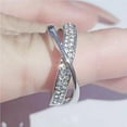 thumbnail image 2 of Sonducket Anillo en forma de X para los dedos, suministros para mujer, diseño Simple, superficie lisa multiusos, artesanía, regalo de cumpleaños, Ropa, zapatos y accesorios Miscelánea tipo 5, 2 of 6