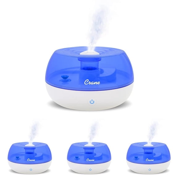 Humidificador Ultrasónico Personal Crane 0.8L Sin Filtro Paquete de 4