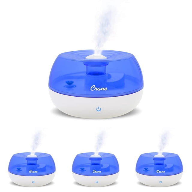 Humidificador Ultrasónico Personal Crane 0.8L Sin Filtro Paquete de 4