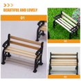 thumbnail image 3 of WHAMVOX 2 Pcs Mini Banc de Jardin Parc pour Projets DIY avec Matériau, 3 of 8